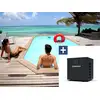 Image de Piscine bois cordoue - 3.48 x 2.15 x 1.18 m + pompe à chaleur 3.5 kw-h
