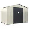Image de Abri de jardin métal Nebraska - 529 m2 (483 m2 au sol) - Beige