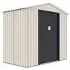 Image de Abri de jardin métal nebraska - 2.71 m² - beige-gris anthracite