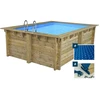 Image de Piscine Bois Rectangle " Caimans 120 " - 4.10 X 3.00 X 1.24 M + Bâche