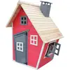 Image de Maisonnette "lilou" - 119.5 X 156 X 102 Cm - Rouge/gris