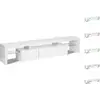 Image de Meuble tv led laqué tina - 187.5 x 34 x 38 cm - blanc