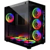 Image de Boîtier Pc Gamer Atx - Noir Rgb Crystal Sea