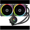 Image de Watercooling AIO ARGB - MRED - ARIW24 - 240 mm - Cuivre - Compatible Intel/AMD