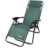Image de Transat en Textilène de Jardin Chaise Longue Inclinable 165 x 112 x 65 cm Vert Avec coussin Textilène Charge maximale: 100 kg