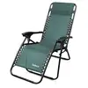 Image de Chaise longue inclinable, transat en textilène de jardin, 165 x 112 x 65 cm, vert, avec coussin, textilène, charge maximale: 100 kg 3700778710145