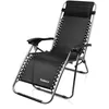 Image de Transat en Textilène - SOTECH - Inclinable - Noir - Avec coussin - Charge max 100 kg