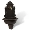 Image de Fontaine de Jardin Aluminium Marron 44x22x75.5cm - Décoration dAutrefois