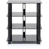 Image de Meuble TV - NorStone - Epur 4 - Noir satin - Support jusquà 30 kg