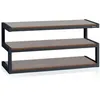 Image de Meuble TV - NorStone - Esse - Noir et Noyer - Support jusquà 80 kg - Écrans jusquà 46