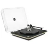 Image de Platine Vinyle - ELIPSON - Chroma Paon RIAA BT - Bleu - Cuir tanné naturel - Vintage