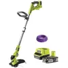 Image de Pack Ryobi Coupe Bordures Hybride 18v One+ - 1 Batterie 2.5ah Lithiumplus - 1 Charge