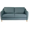 Image de Vornay - Canapé convertible express 2 places en tissu - Bleu pétrole