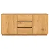 Image de Since - Buffet 2 portes 3 tiroirs en bois L180cm - Bois clair