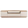 Image de Fritz - Meuble TV 3 portes en bois L180cm - Beige