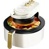 Image de Friteuse Sans Huile De 5,5l Air Fryer Avec Fenêtre Visible Pour 4 À 6 Personnes 1350w Blanc