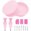 Image de 2 Moule Gateau Silicone Rond, 20.3 Cm