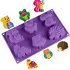 Image de Moule En Silicone Forme D'animal De La Jungle Safari
