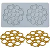 Image de Moules De Fondant De Dentelle De Gaufrage, 2 Trous Bulles
