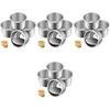 Image de Lot De 16 Mini Moules À Gâteau Ronds En Aluminium Pour Mini Gâteaux, Muffins, Gelées