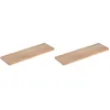 Image de Etagère tablette murale en pin brut (Lot de 2)