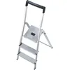 Image de Escabeau domestique pliable en aluminium 3 marches ultra léger Hailo L40