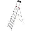 Image de Escabeau sécurisé pliable en aluminium 8 marches extra larges Hailo ProfiStep XXL