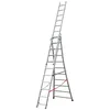 Image de Echelle transformable pro 3 plans 3x10 échelons 6m/68m en aluminium Hailo Pro