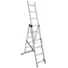 Image de Echelle transformable en aluminium HAILO HobbyStep - 3x6 échelons - 4m30 - légère et facile à transporter