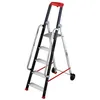 Image de Escabeau professionnel de chantier roulant pliable en aluminium 5 marches Hailo
