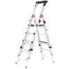 Image de Escabeau professionnel télescopique 3m adapté aux escaliers Hailo TL100