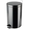 Image de Poubelle De Cuisine À Pédale 20l Noire Mat - Selekta