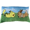 Image de Coussin Premium - Pokemon - Pikachu & Eevee - Microfibre - 60 Cm