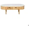 Image de Table basse en terrazzo et bois de manguier Ambrine