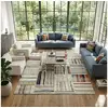 Image de Tapis berbère 160x230 tissé motifs tribaux lyn8 maro beige