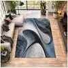 Image de Tapis chambre 80x150 tissé bleu et gris rectangle motif géométrique lyn8 madila