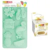 Image de Moule En Silicone Summer + Paillettes Dorées