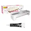 Image de Moule En Inox Pour Bûche De Noël + Stylo De Glaçage Noir