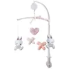 Image de DOMIVA Mobile musical Lapinou - Arche PVC - Peluches amovibles - Blanc/rose - 34 x 65 cm