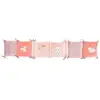 Image de Tour De Lit Lapinou - Microfibre 100% Polyester - Adaptable - Rose - 30 X 180 Cm