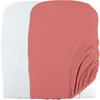 Image de Domiva Lot 2 Housses De Matelas A Langer - 50 X 75 Cm - Eponge Polycoton - Blanc