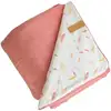 Image de Domiva Couverture Happy - Microfibre 100% Polyester - Blanc/corail/jaune - 75 X 100 Cm