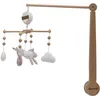 Image de Mobile musical pour bébé - DOMIVA - Lilas - 40 cm - Forêt enchantée - Boîte à musique