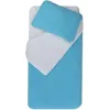 Image de Parure de couette bicolore pour enfant Turquoise 100x140 cm