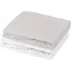 Image de Lot De 2 Draps Housse - Mon Ptit Dodo - Jersey 100% Coton - 70 X 140 Cm - Blanc Et Gris Souris