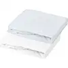 Image de Lot 2 Drap Housse - Jersey - 70 X 140 Cm - Blanc / Light Blue
