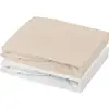 Image de Lot 2 Drap Housse - Jersey - 60 X 120 Cm - Blanc / Nude
