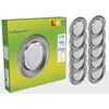 Image de Spot LED encastrable - Lot de 10 - Alu brossé - Blanc Neutre 5W eq.50W