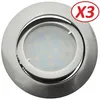 Image de Spot Led Encastrable Satin Orientable - LAMPESECOENERGIE - Lot de 3 - Blanc Neutre - 5W