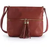 Image de Sac bandoulière en cuir italien LONDON Rouge clair